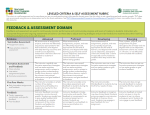 Feedback and Assessment Rubric